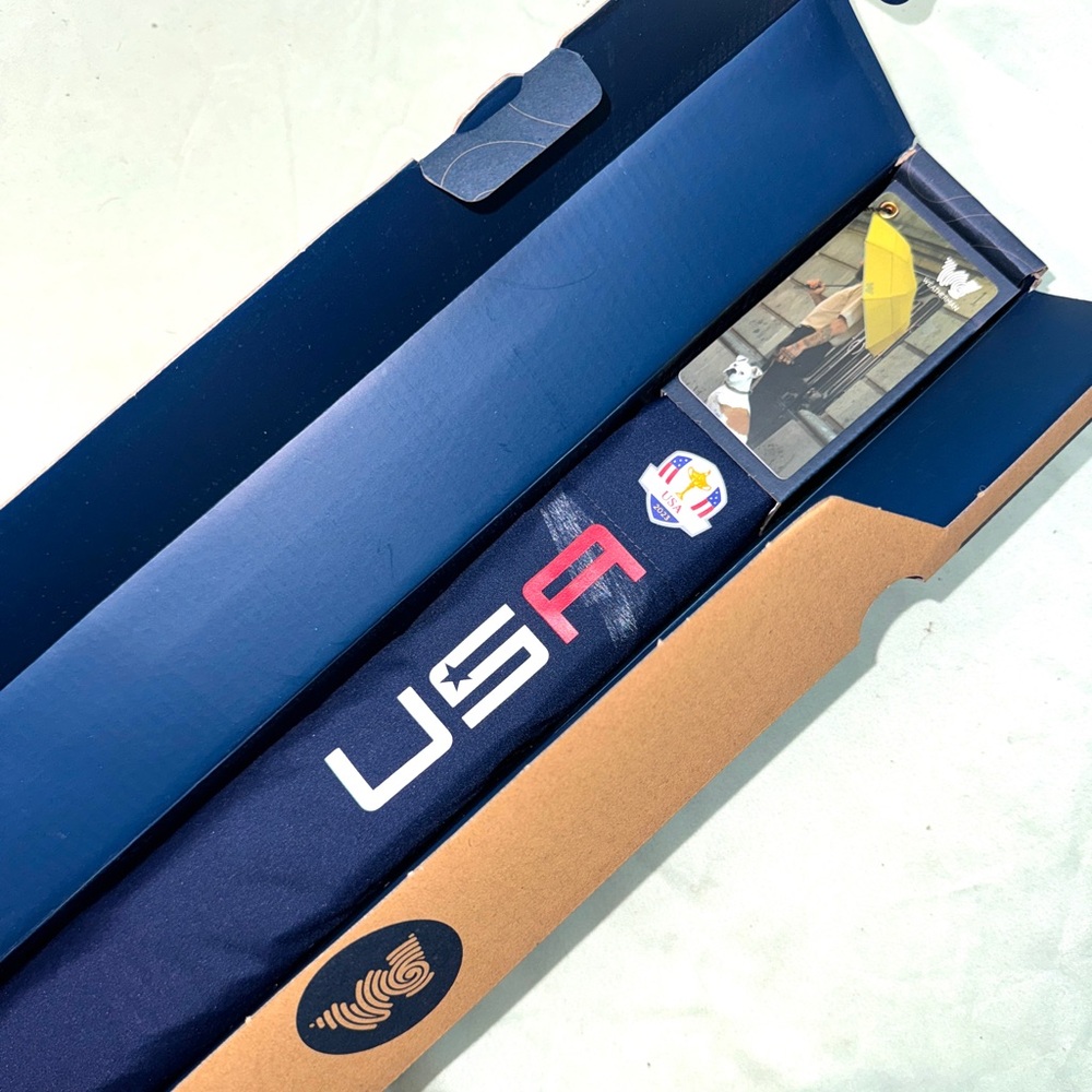NEW Weatherman Golf Umbrella 2023 USA Ryder Cup PGA Collapsible Windproof - Picture 2 of 10